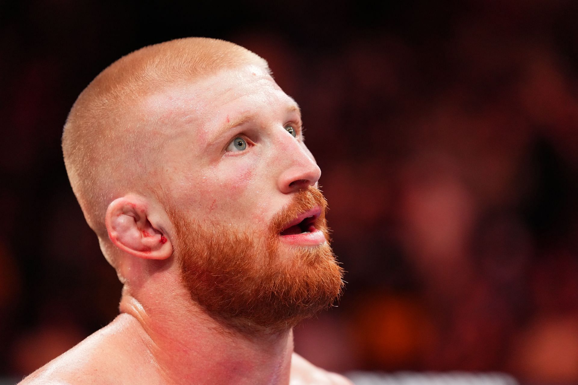 Bo Nickal during the UFC Fight Night event in Des Moines, Iowa. (Photo by Josh Hedges/Zuffa LLC)